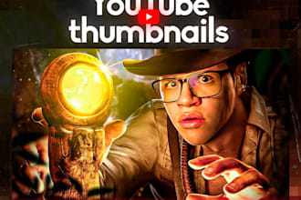do attractive and professional youtube thumbnails