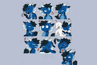 draw furry sticker for telegram furry telegram sticker furry decal