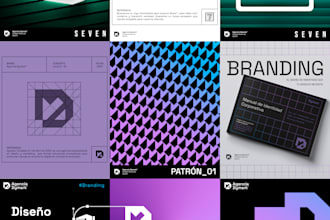 create your branding, logo and visual identity with unique content