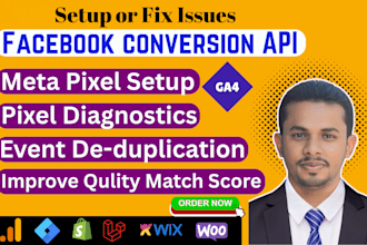 setup and fix facebook pixel,capi for kajabi,click funnel and go high level