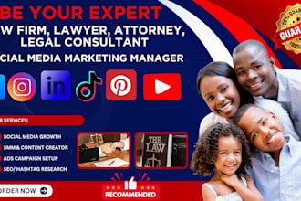 be your law firm, attorney social media marketing manager for active law leads