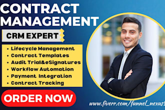 setup contract management docusign juro deel gatekeeper agiloft dock evisort crm