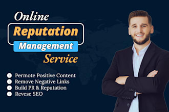 online reputation management ORM, reverse SEO, PR to suppress negative links