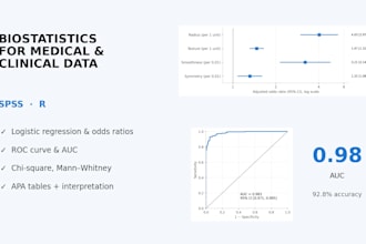 do biostatistics analysis for medical and clinical research data in spss