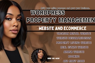 wordpress property management website vacation rental, real estate booking site