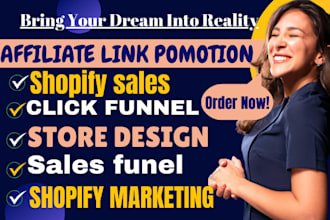 design systeme io sales funnel, shopify store affiliate marketing, click funnel
