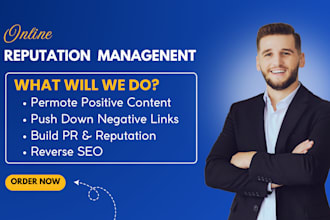 online reputation management ORM, PR to suppress negative links and reverse seo
