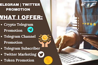promote crypto token, crypto telegram channel promotion, telegram subscriber
