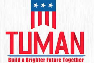 do modern political campaign logo and any graphic design