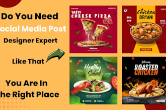 design custom social media posts for instagram, facebook, and more