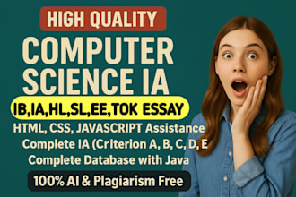 write and review computer science ib ia hl sl ias ee
