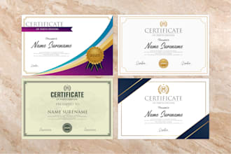 create elegant certificates for seminars and conferences