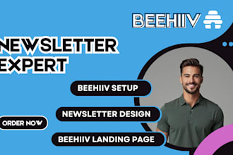 setup beehiiv newsletter design beehiv landing page create beehiiv website