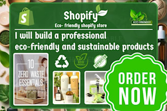 build eco friendly shopify store vegan grocery store organic products website