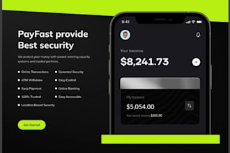 design a custom online banking website with payment method and booking system