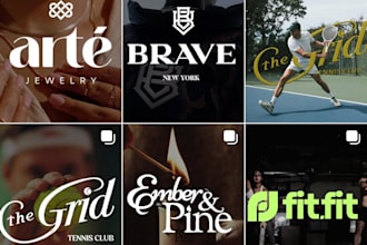 create a unique logo with realistic mockups and branding kit