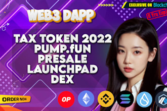 build web3 dapp, tax token 2022, dex, staking, presale on solana berachain sonic