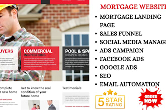 mortgage website mortgage leads mortgage sales funnel mortgage landing page