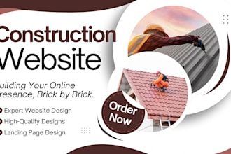 design professional construction, hvac, and roofing website