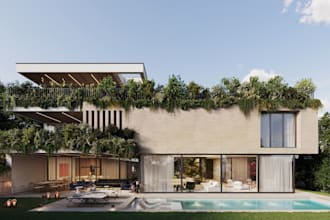 remodel 2d 3d commercial house, storey villa, residence master site plan, cgi 3d