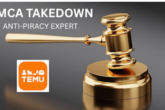 report piracy over temu under dmca