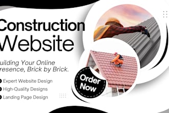 design construction roofing hvac handyman plumbing website on wix wordpress