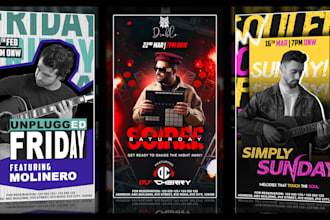 design eye catching instagram flyers, stories, and posts to boost your brand