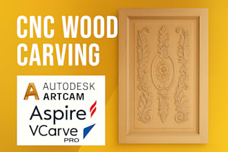 make 2d vectors for you cnc with artcam aspire vcarve pro