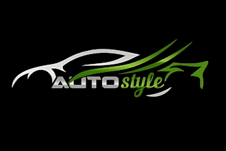 make a modern auto detailing car wash repair racing automotive logo design