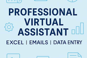 be your virtual assistant for data entry and admin support