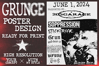 design flyer punk, rock, grunge, hardcore, metal, street event