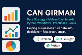 design clear, decision ready dashboards using tableau or quicksight