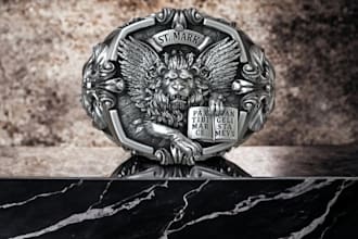sculpt 3d jewelry bas relief 3d coin 3d medallion ring necklace for 3d printing