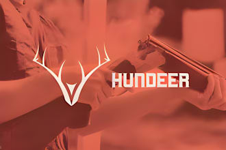 design elegant hunting fishing and outdoor logo with vintage style