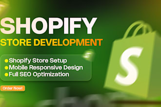 design 7 figure shopify website development, shopify dropshipping store, shopify