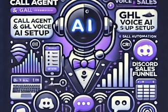 build ai voice agent with ghl, discord sales bot, full auto setup for lead, CRM