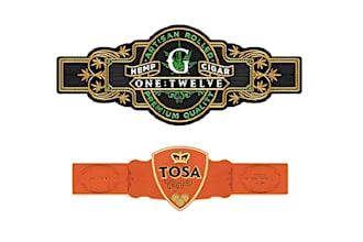 do premium cigar logo, bands, labels, brands, and box design