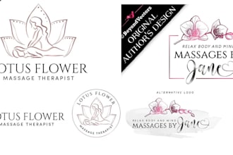 design relaxing and professional massage therapy logo
