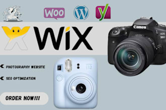 design and resign a modern wix website for portfolio, resume and photography