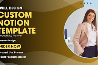 create a custom notion template for productivity, business, or personal use