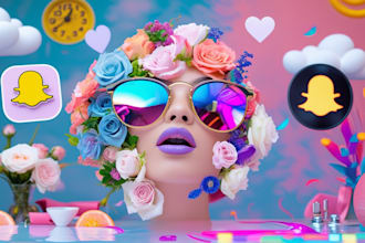 create viral snapchat  tiktok filters lenses presets in 24h