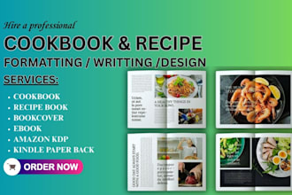 be cookbook writer, cookbook formatting, cookbook design, recipe book, vegan
