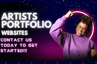 design and redesign artists portfolio website artists squarespace website design
