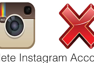 delete or takedown any instagram accounts