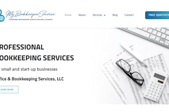 bookkeeping website tax credit accounting cpa landing page bookkeeping website