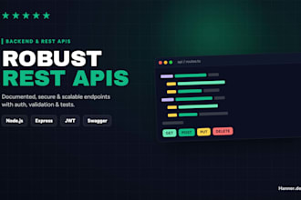 build rest API and backend