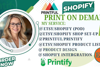 etsy shopify print on demand store printful shopify print on demand printify pod