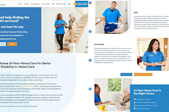 build home care website, homecare leads, healthcare staffing website