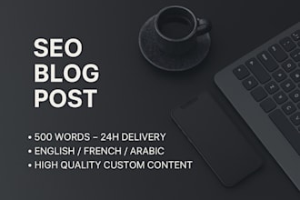 write an SEO blog post that ranks in english or french