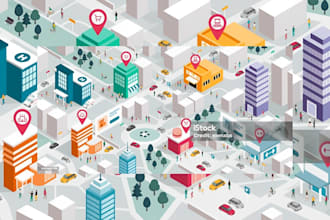 do 3d isometric event map vector festival maps illustrations website app